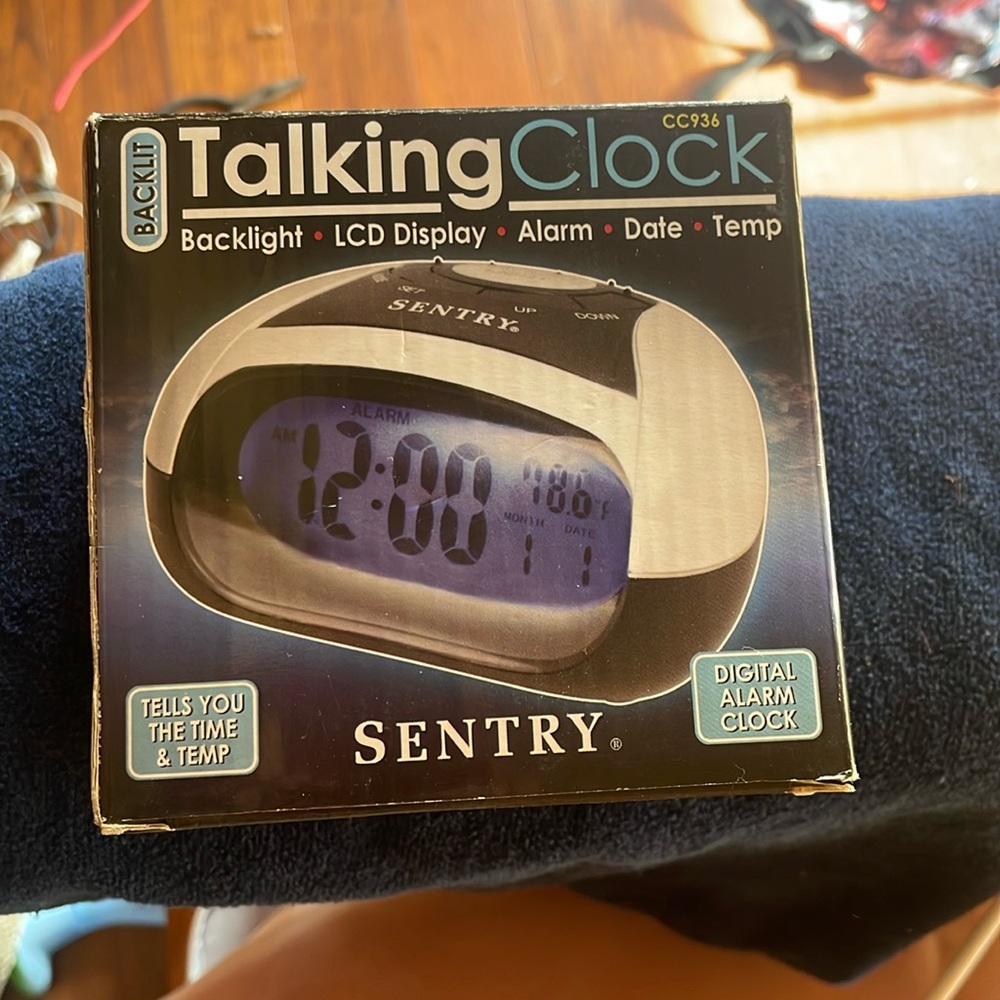 New never used talking clock